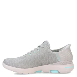 Skechers Sneakers & Athletic|Women's , Slip-ins GO GOLF WALK 5 Slip-Ins Sneaker Grey/Aqua