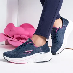 Skechers Sneakers & Athletic|Women's , Slip-ins: Max Cushioning Elite - Prevail Sneaker Navy/Pink