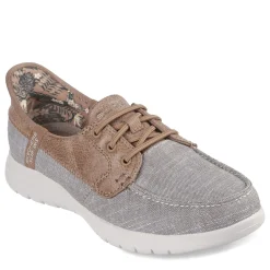 Skechers Slip-On Shoes|Women's , Slip-ins: On-the-GO Flex - Coastal Sky Boat Shoe Taupe