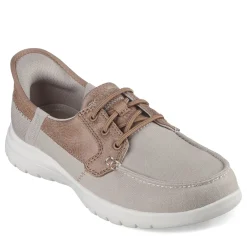 Skechers Boat Shoes|Women's , Slip-ins: On-the-GO Flex - Palmilla Slip-On Taupe
