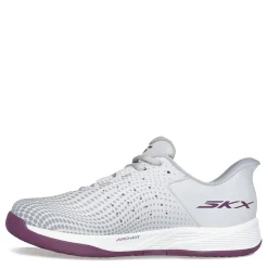 Skechers Slip-On Shoes|Women's , Slip-ins Relaxed Fit: Viper Court Reload Pickleball Shoe Grey/Purple