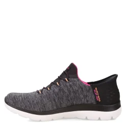 Skechers Slip-On Shoes|Women's , Slip-ins Summits Dazzling Haze Sneaker - Wide Width Black Multi