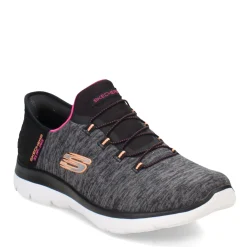 Skechers Sneakers & Athletic|Women's , Slip-ins Summits Dazzling Haze Sneaker - Wide Width Black Multi