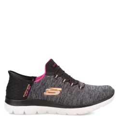 Skechers Sneakers & Athletic|Women's , Slip-ins Summits Dazzling Haze Sneaker - Wide Width Black Multi