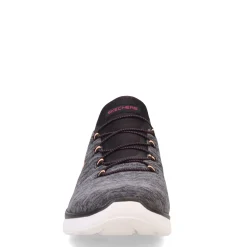 Skechers Sneakers & Athletic|Women's , Slip-ins Summits Dazzling Haze Sneaker - Wide Width Black Multi