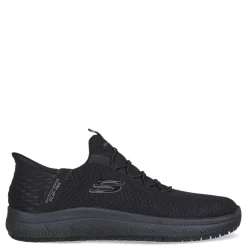 Skechers Work Sneakers & Athletic|Women's Skechers, Slip-ins Work: Summits SR - Enslee Sneaker - Wide Width Black/Black