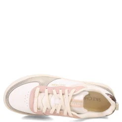Skechers Sneakers & Athletic|Women's , Sport Court 92-Sheer Shine Sneaker White/Pink