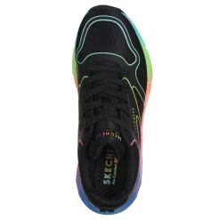 Skechers Sneakers & Athletic|Women's Street, Tres-Air Uno - Rainbow Roads Sneaker Black Multi