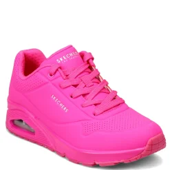 Skechers Sneakers & Athletic|Women's Street, Uno - Neon Nights Sneaker Hot Pink