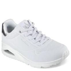 Skechers Sneakers & Athletic|Women's Street, Uno-Shimmer Away Sneaker White Silver