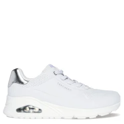 Skechers Sneakers & Athletic|Women's Street, Uno-Shimmer Away Sneaker White Silver