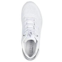Skechers Sneakers & Athletic|Women's Street, Uno-Shimmer Away Sneaker White Silver