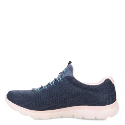 Skechers Sneakers & Athletic|Women's , Summits - Fun Flair Sneaker - Wide Width Navy