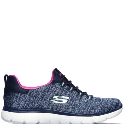 Skechers Sneakers & Athletic|Women's , Summits - Quick Getaway Navy / Pink