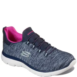 Skechers Sneakers & Athletic|Women's , Summits - Quick Getaway Navy / Pink
