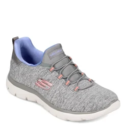 Skechers Sneakers & Athletic|Women's , Summits - Quick Getaway Sneaker Grey Blue