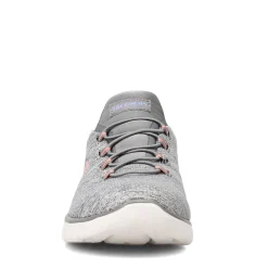 Skechers Sneakers & Athletic|Women's , Summits - Quick Getaway Sneaker Grey Blue