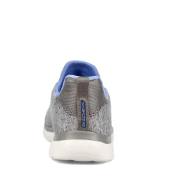 Skechers Sneakers & Athletic|Women's , Summits - Quick Getaway Sneaker Grey Blue