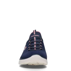 Skechers Sneakers & Athletic|Women's , Summits - Cool Classic Sneaker Navy / Pink