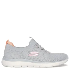 Skechers Slip-On Shoes|Women's , Summits - Top Player Sneaker - Wide Width Gray