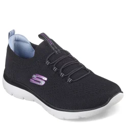 Skechers Sneakers & Athletic|Women's , Summits - Top Player Sneaker - Wide Width Black Multi