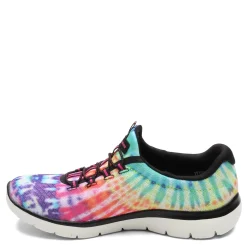 Skechers Slip-On Shoes|Women's , Summits - Looking Groovy Sneaker Black Multi