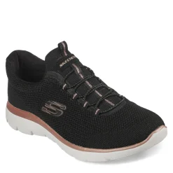 Skechers Sneakers & Athletic|Women's , Summits - Cool Classic Sneaker Black Rose Gold