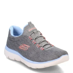 Skechers Sneakers & Athletic|Women's , Summits - Fun Flair Sneaker - Wide Width Grey Multi