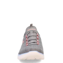 Skechers Sneakers & Athletic|Women's , Summits - Fun Flair Sneaker - Wide Width Grey Multi