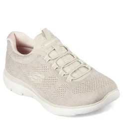 Skechers Sneakers & Athletic|Women's , Summits - Fun Flair Sneaker Taupe / Light Pink