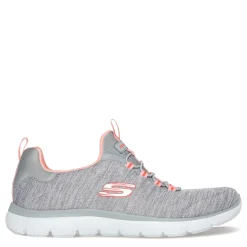 Skechers Sneakers & Athletic|Women's , Summits - Fresh Impression Sneaker Grey Coral