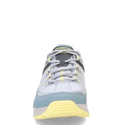 Skechers Sneakers & Athletic|Women's , Summits AT - Artists Bluff Hiking Shoe Blue/Yellow