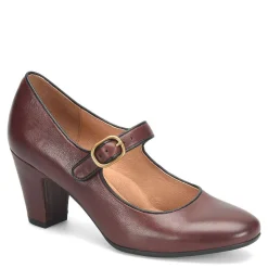 Sofft Pumps & Heels|Women's , Leslie Pump Bourbon Red