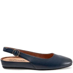 Soft Walk Flats|Women's , Sandy Flat Navy
