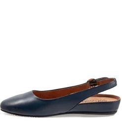 Soft Walk Flats|Women's , Sandy Flat Navy