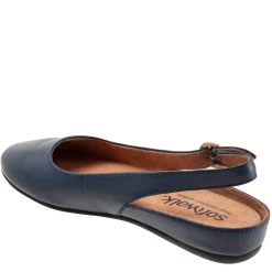 Soft Walk Flats|Women's , Sandy Flat Navy