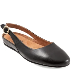Soft Walk Flats|Women's , Sandy Flat Black