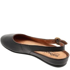 Soft Walk Flats|Women's , Sandy Flat Black