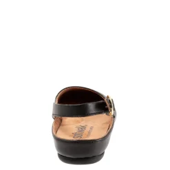 Soft Walk Flats|Women's , Sandy Flat Black