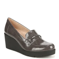 SOUL Naturalizer Wedges|Women's , Achieve Loafer Grey Patent