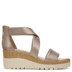 SOUL Naturalizer Sandals|Women's , Goodtimes Wedge Sandal Silver