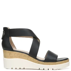 SOUL Naturalizer Sandals|Women's , Goodtimes Wedge Sandal Black