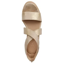 Naturalizer Wedges|Women's Soul , Goodtimes Wedge Sandal Gold
