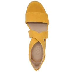 SOUL Naturalizer Wedges|Women's , Goodtimes Wedge Sandal Yellow