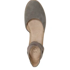 SOUL Naturalizer Flats|Women's , Intro Slip-On Grey
