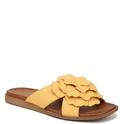 SOUL Naturalizer Sandals|Women's , Joyful Slide Amber Glow Faux Leather