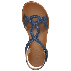 SOUL Naturalizer Sandals|Women's , Solo Sandal Blue