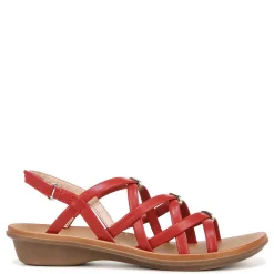 SOUL Naturalizer Sandals|Women's , Sierra Sandal Red Faux Leather