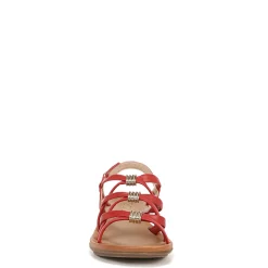 SOUL Naturalizer Sandals|Women's , Sierra Sandal Red Faux Leather