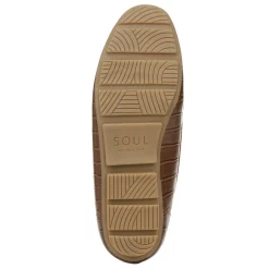 SOUL Naturalizer Slip-On Shoes|Women's , Seven Loafer Brown Croco